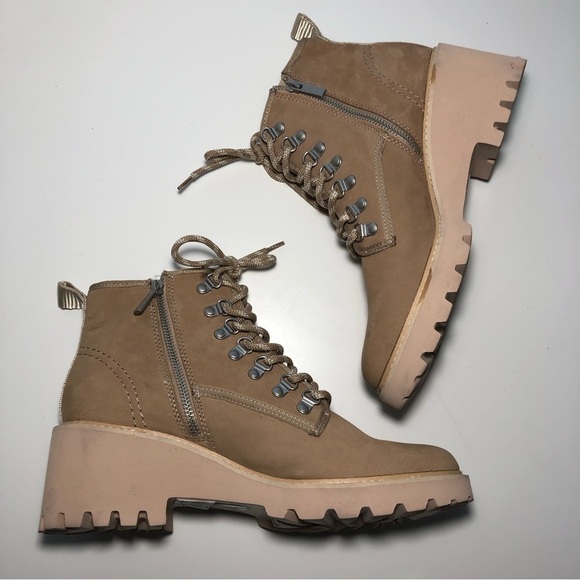 NEW Dolce Vita Utilitarian Huey Hiking Boot in Mushroom Nubuck size 10 - Picture 6 of 15